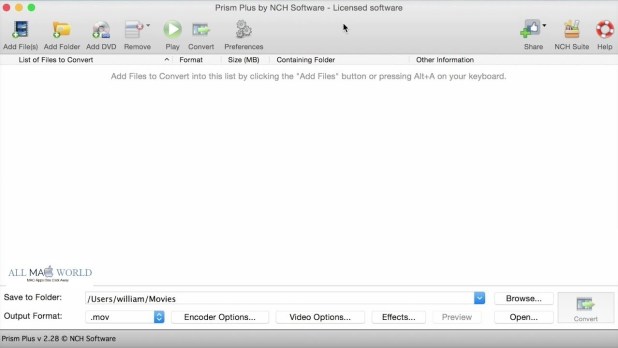 NCH Prism Plus 10.28 instal the last version for mac